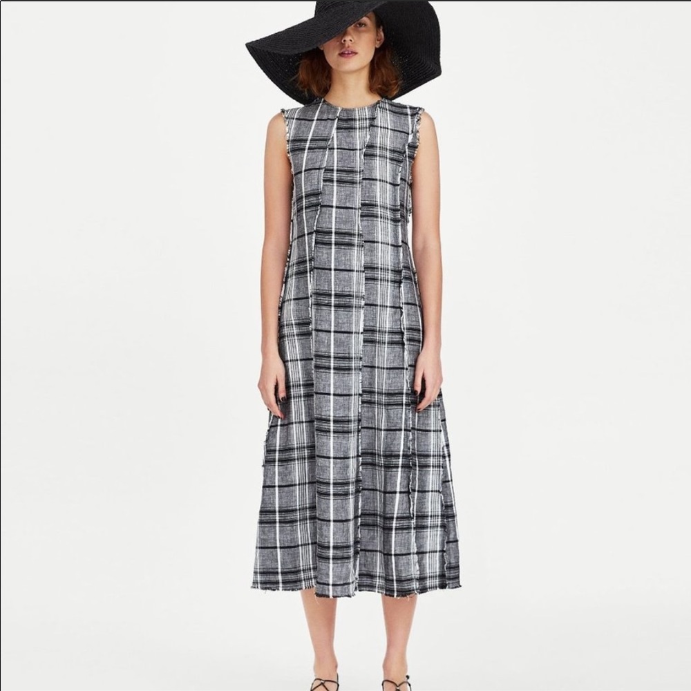 Zara linen maxi dress